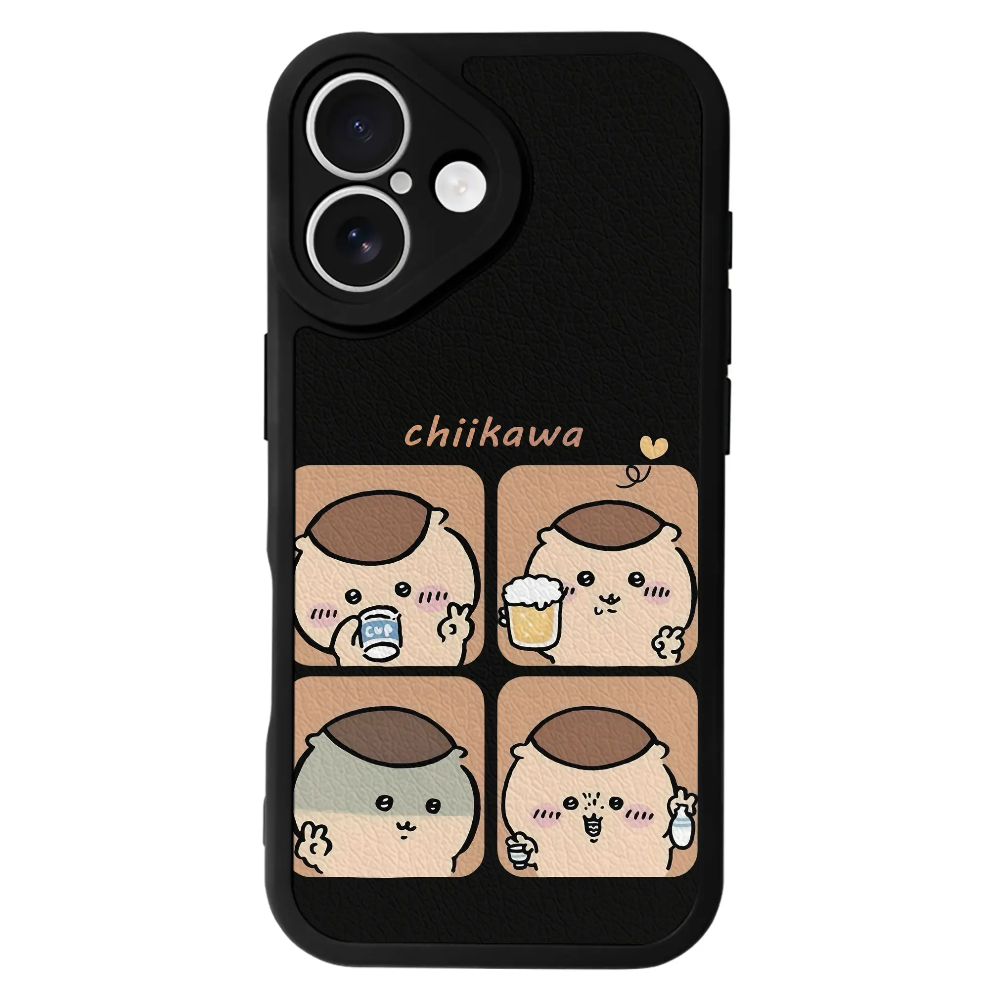 ちい が わ グッズ くりまんじゅう - IPhone 16シリーズ対応 ・ シリコンスマホケース ・ レザー調 ・ 高精度フィット ・ 耐衝撃 ・ ワイヤレス充電対応 ・ 精密カット